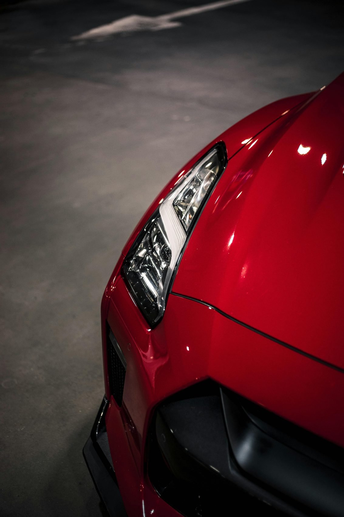 Red performance car